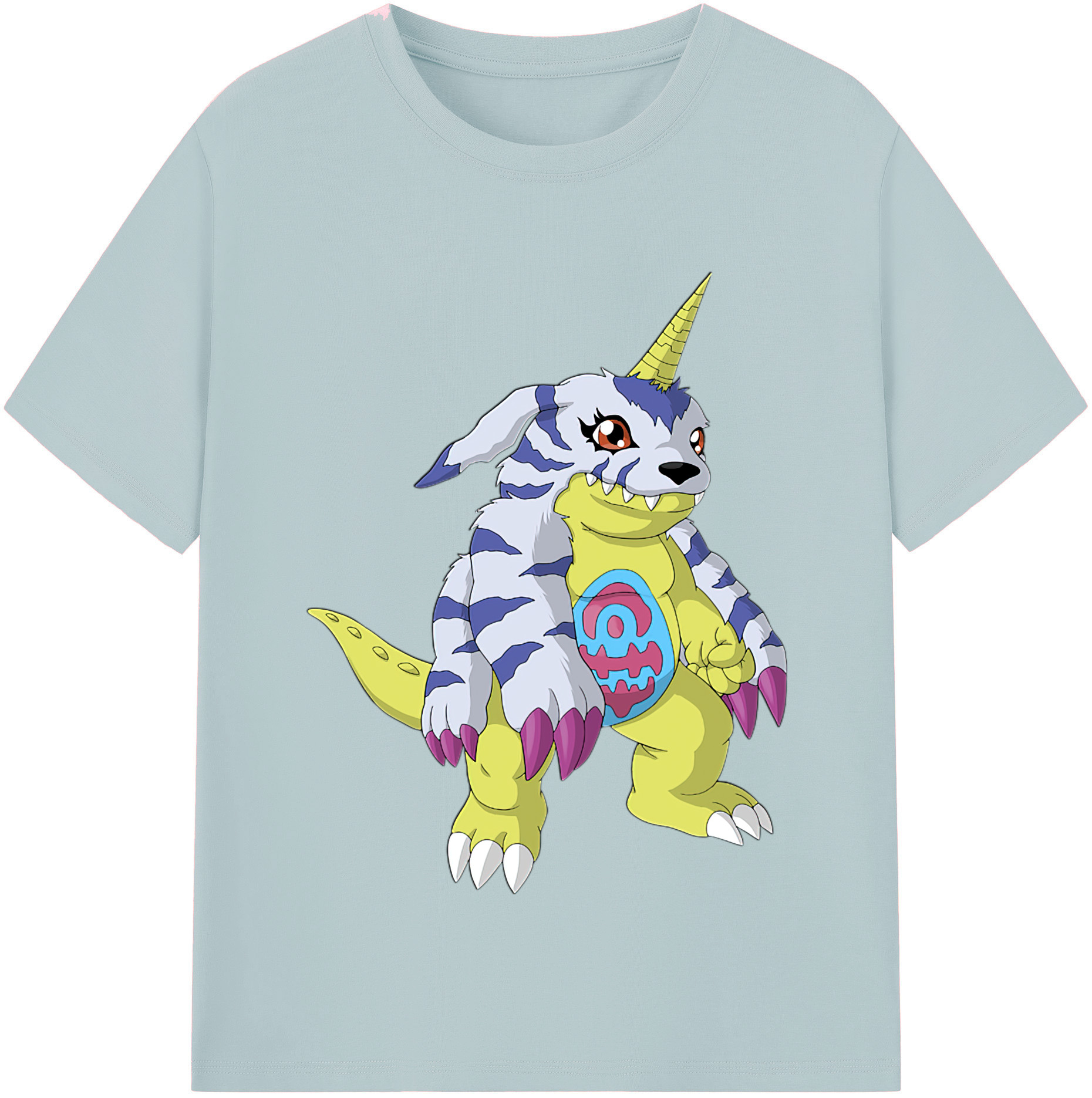 （画像用） Digimon デジタルモンスター/デジモン 綿100％半袖Tシャツ（フロントプリント）
